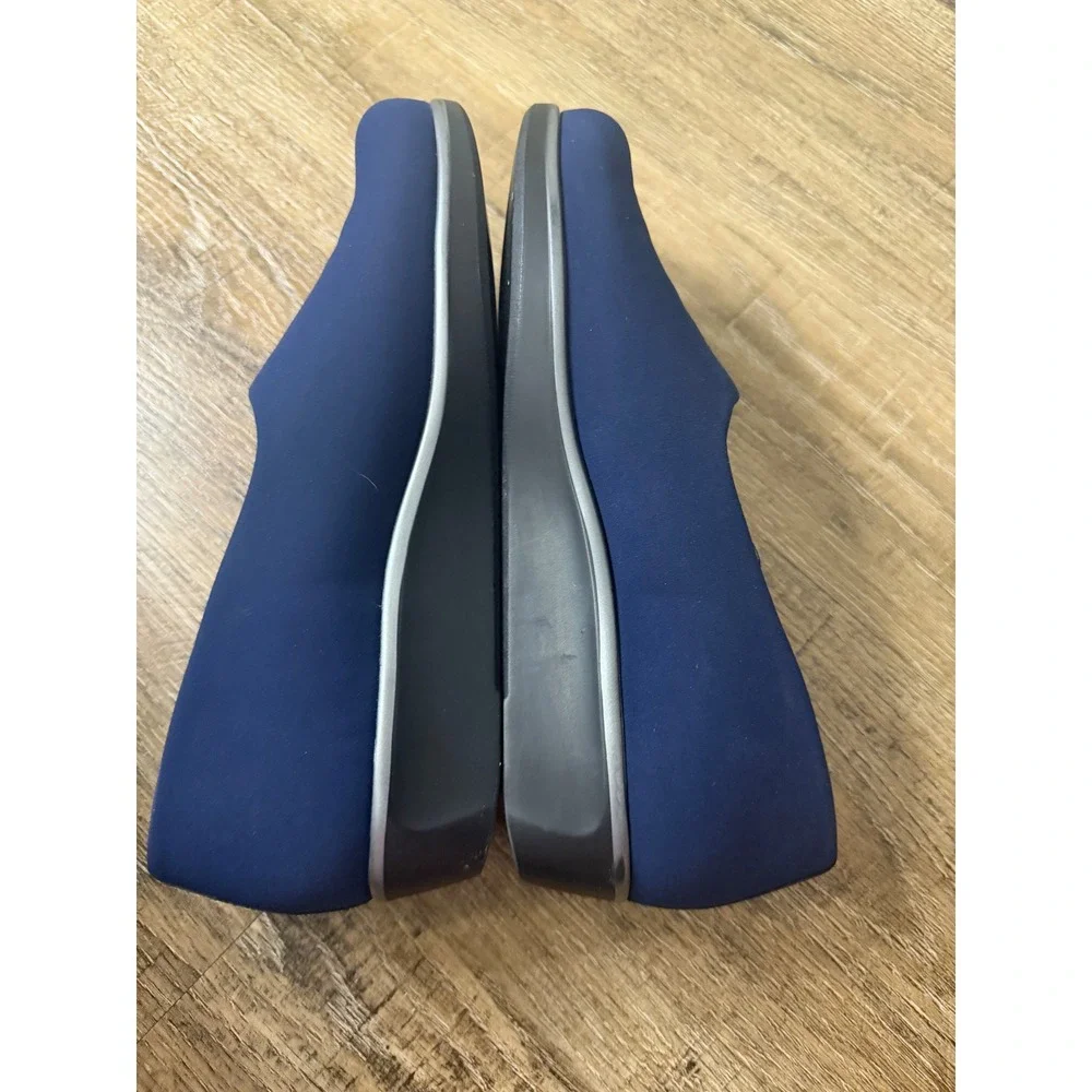 SAS Tripad Comfort Navy Blue Slip On Loafers Womens 9 W Wide Comfort Shoes